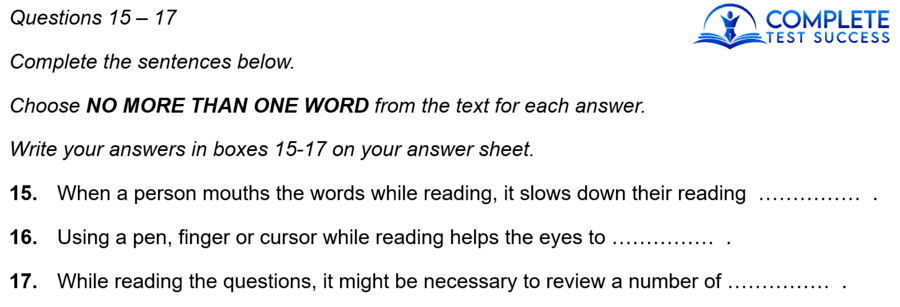 In this of the IELTS Reading tips, you'll see how to benefit from the answers of Sentence Completion Questions appearing in order.