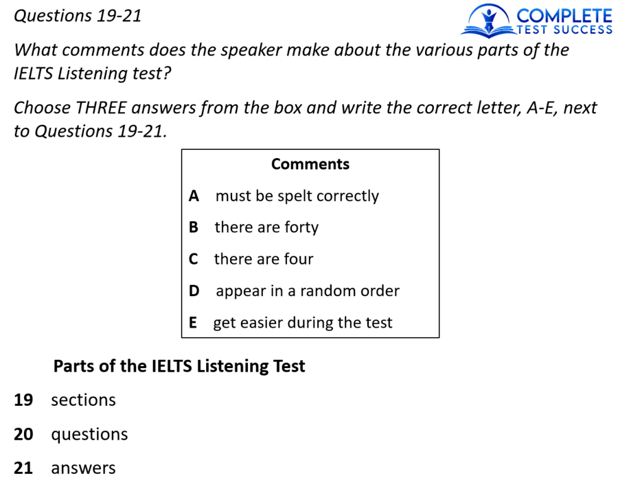 This IELTS Listening test question type is referred to as a Matching Question.