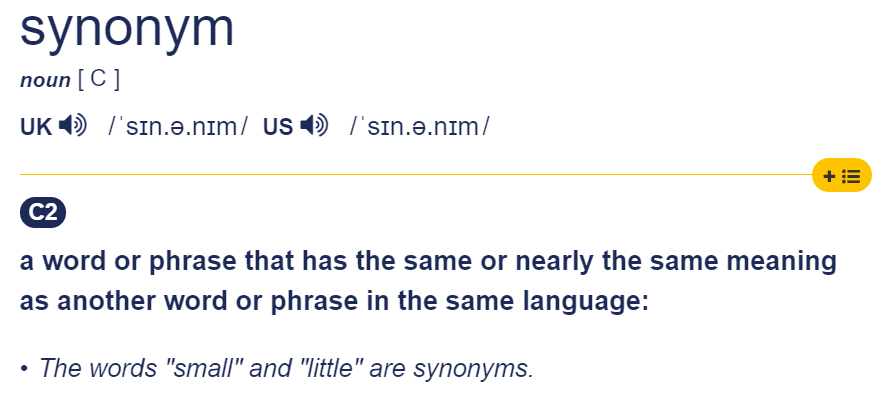 Synonyms for IELTS - What You Don't Know - Complete Test Success